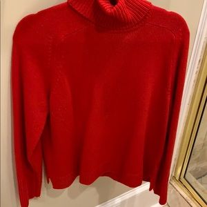 J Crew Ladies red wool nylon & cashmere blend